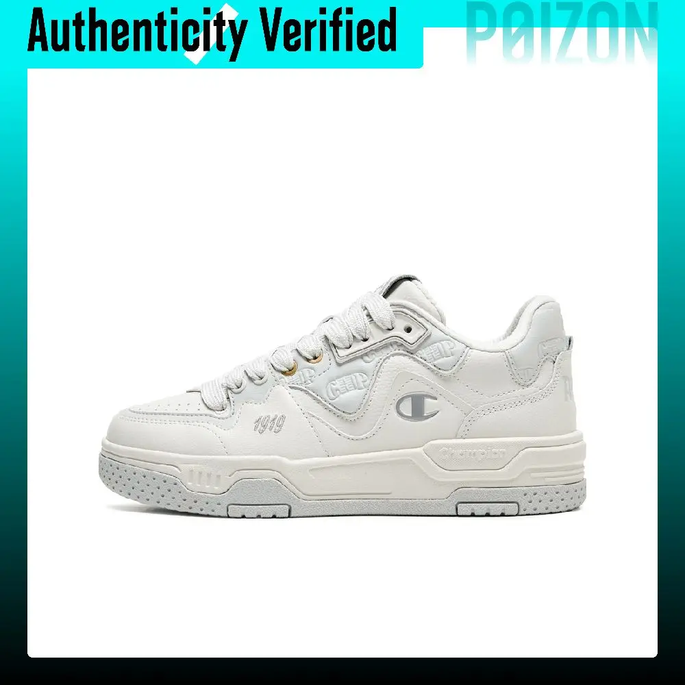 Champion Skate Shoes Women's Low Top New Ecru/Ice Gray U6CFCTW07U1