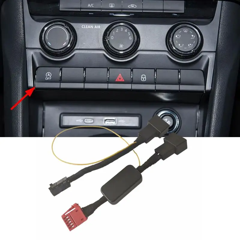 for Skoda Kodiaq 2016-2023 Karoq 2017-2023 Car Stop Start Engine Eliminator Device Plug Disable Cable Auto Start Stop Canceller