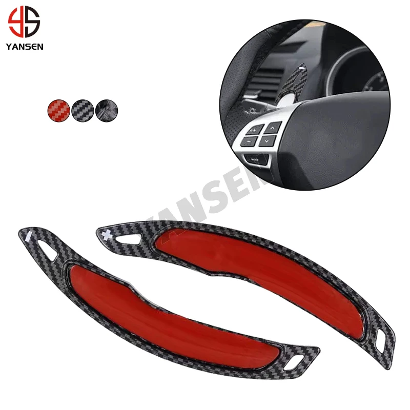 For Mitsubishi ASX Outlander Lancer Eclipse Cross Lancer Steering Wheel Shift Paddle Extend Direct Gear Paddle Extension Sticker