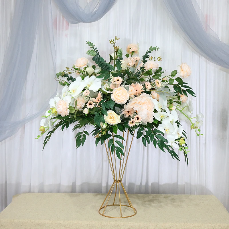 

Summer new wedding props simulation flower art main table flower wedding banquet hall decoration road lead flower ball customiza