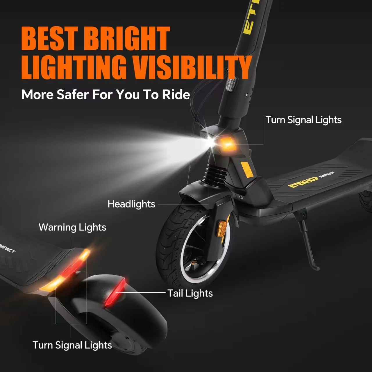 ETEKHOP Electric Scooter | 450W Rated / 750W Peak Motor, 24MPH Top Speed | 36V 15Ah Battery, 30 Miles Long Range | 9-Inch All-Terrain Fat Tires, Front & Rear Disc Brakes + EBS | NFC Unlock, Smart APP Control | Foldable Adult Commuting Scooter