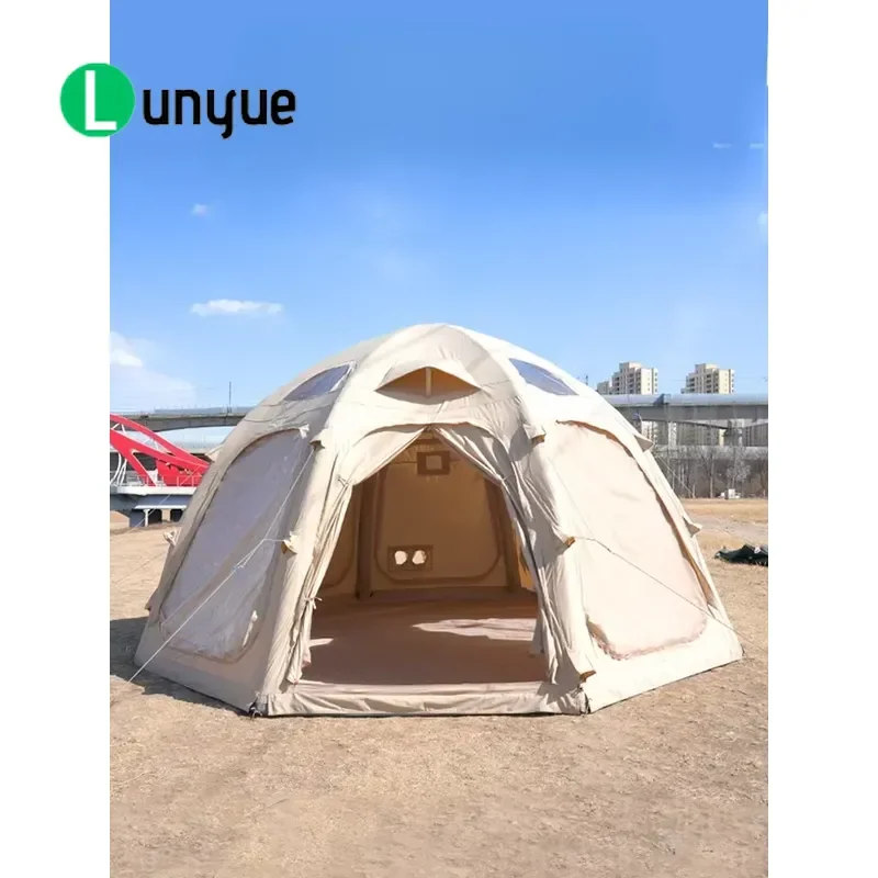 Waterproof Oxford Inflatable Spherical Tent Starry Sky Roof Quick Automatic Opening Portable for Four Seasons Outdoor Camping