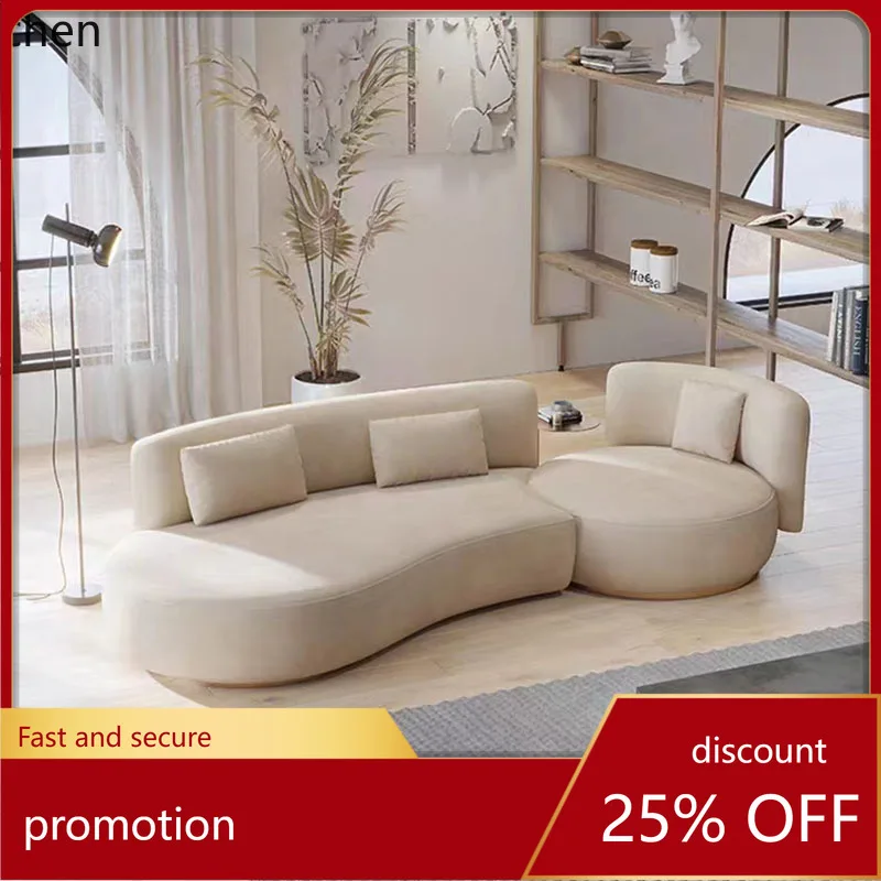 

ZML Modern Minimalist Sofa for Small and Large Apartments, Living Room, Hotel, Beauty Salon, Combination Sofa