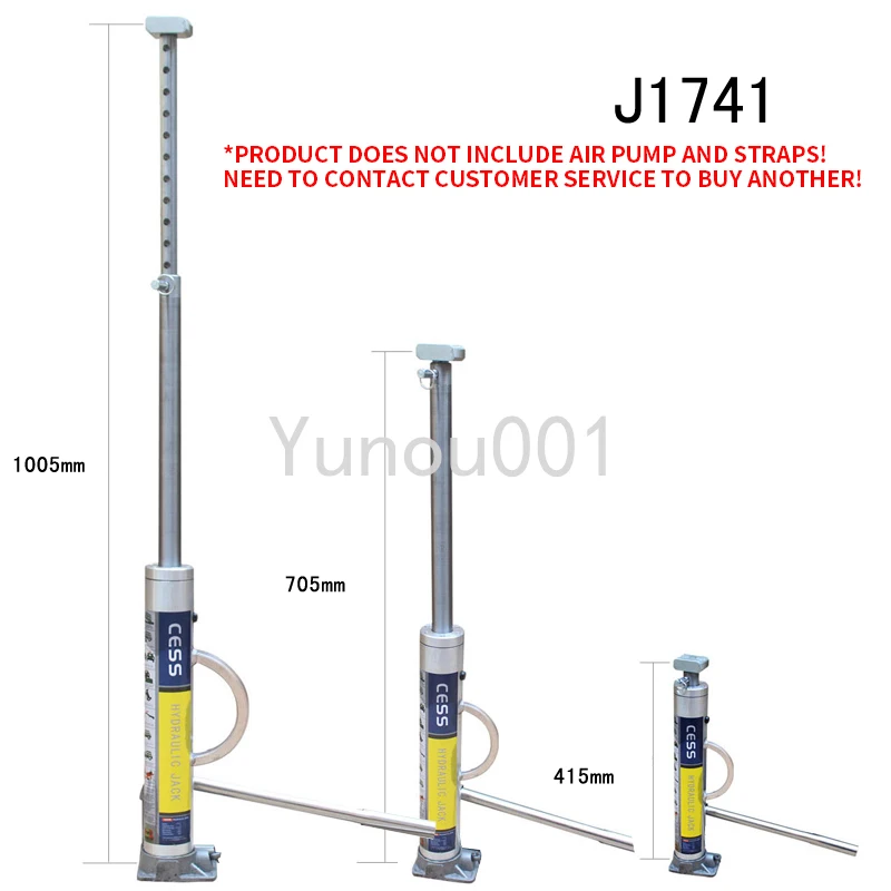 Hydraulic Jack J1741 Off-road Trap Rescue Jack 3T Lifting Portable Road Rescue Jack Outdoor Tire Replacement Auxiliary Tool