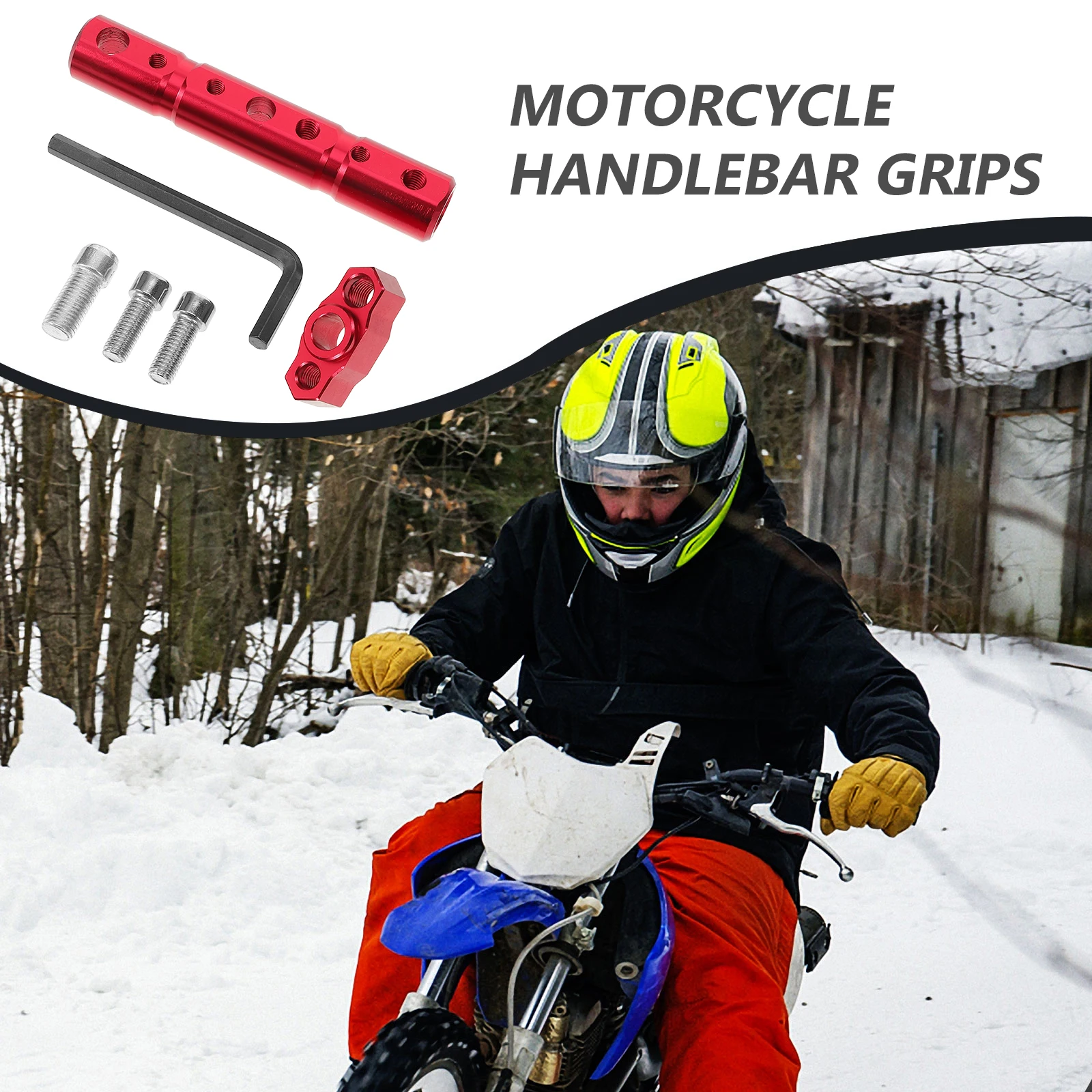 

Mobile Phone Holder Motorcycle Mirror ExtenderBracket Spotlight White CNC Aluminum Adapter Kit Rear View Mount Decorative Light