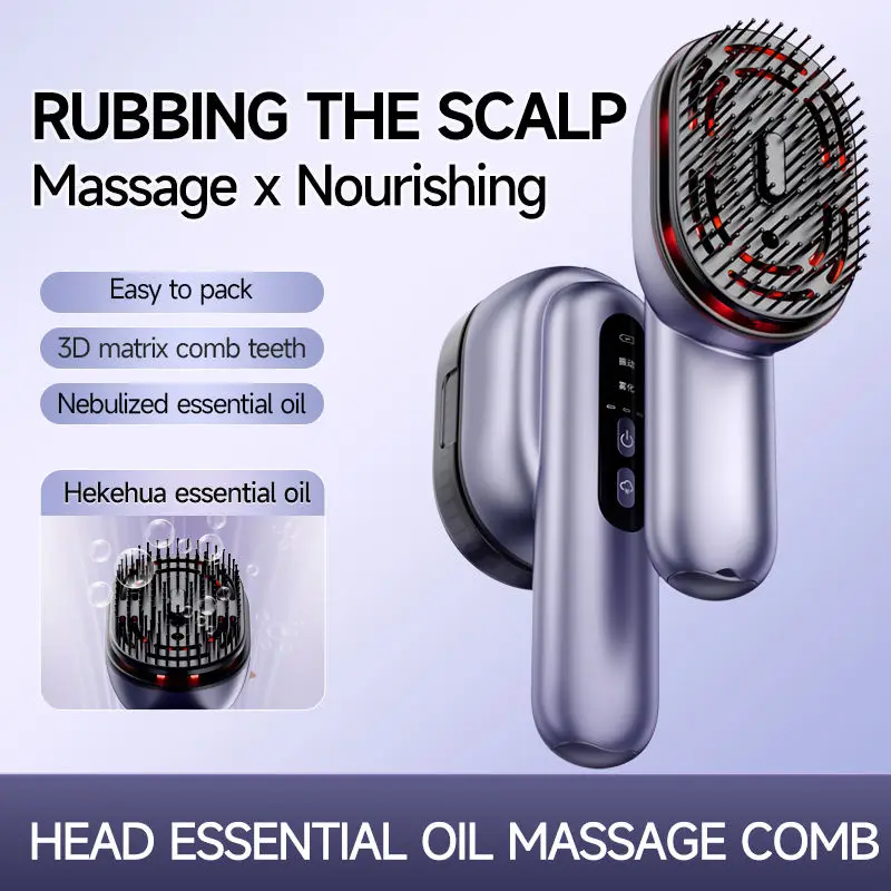 Electric Massage Comb Hair Skin Vibration Massage Household Scalp Massage Comb