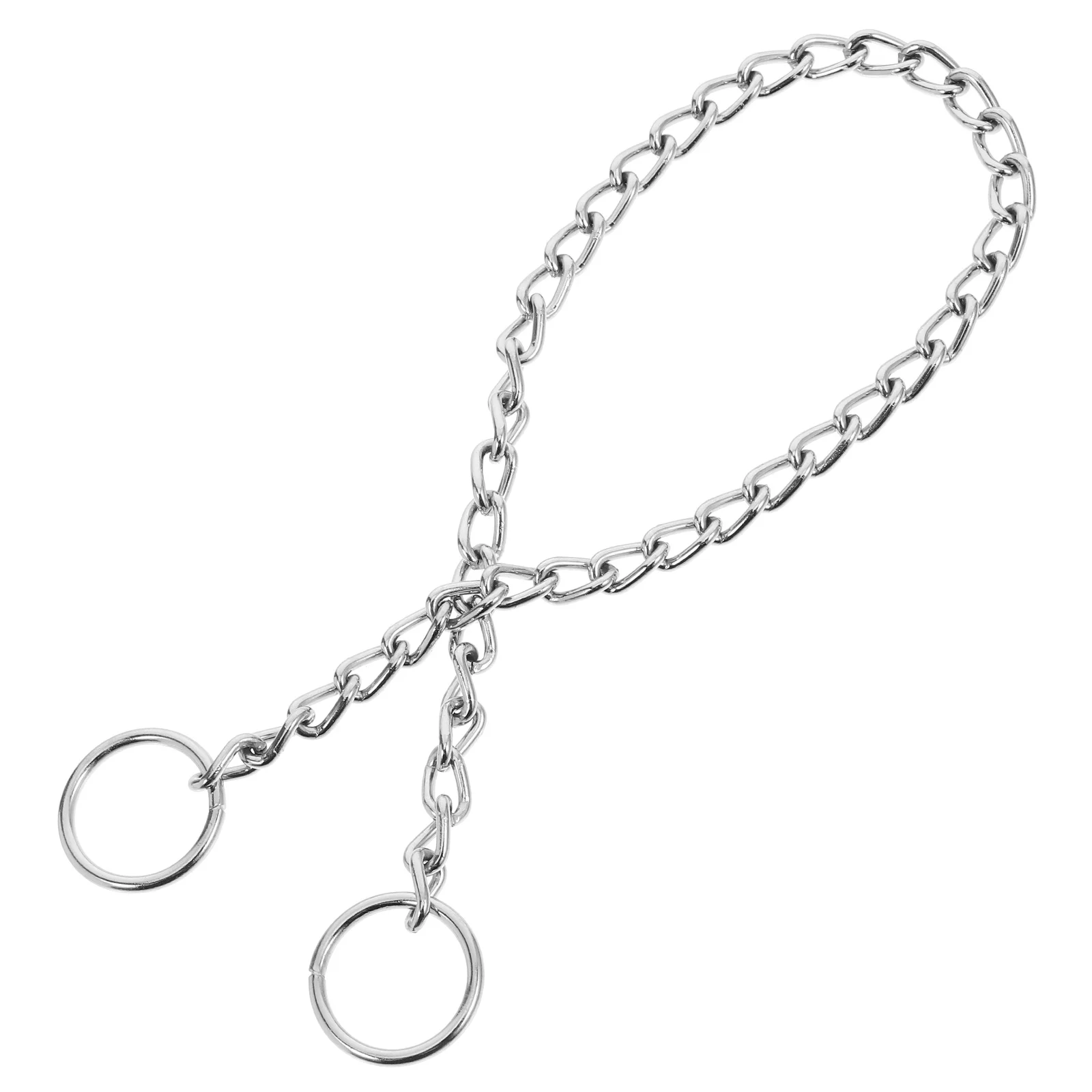 

Chrome Plated Dog Collar Stylish Metal Small Dog Chain Pet Necklace Durable French Bulldog Accessories Pet Chain