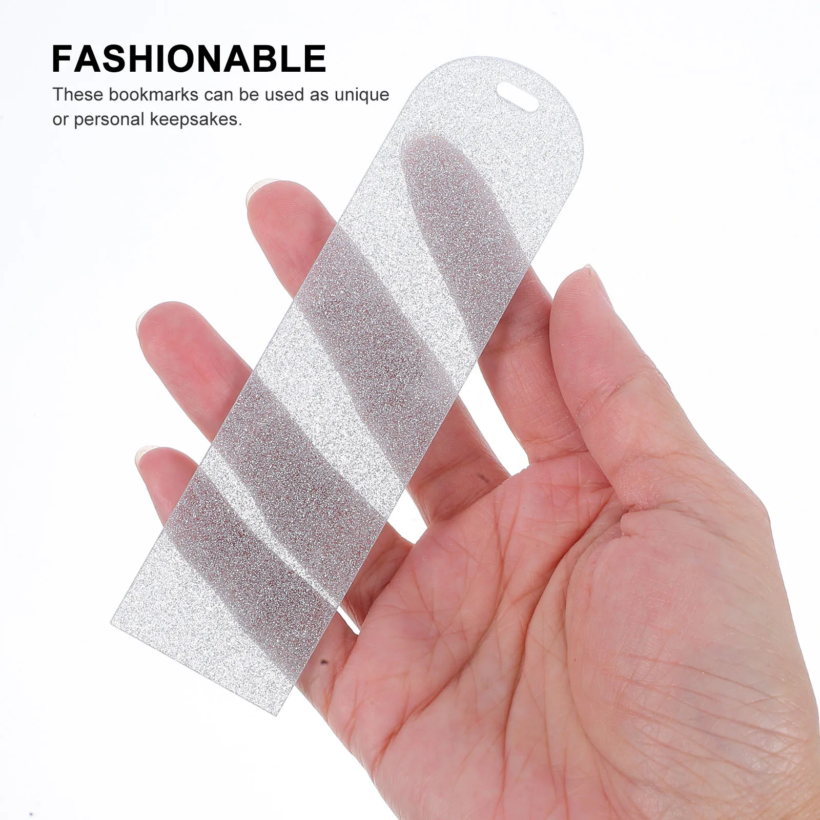 

10pcs Acrylic Blank Bookmarks Bookmark Ornaments Craft Tags Material Creative Design Portable Versatile Use