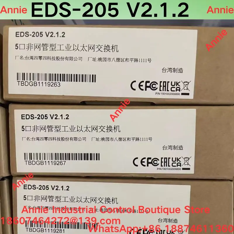 brand-new EDS-205 V2.1.2 Industrial Ethernet Switch, 5-port Non Managed Type