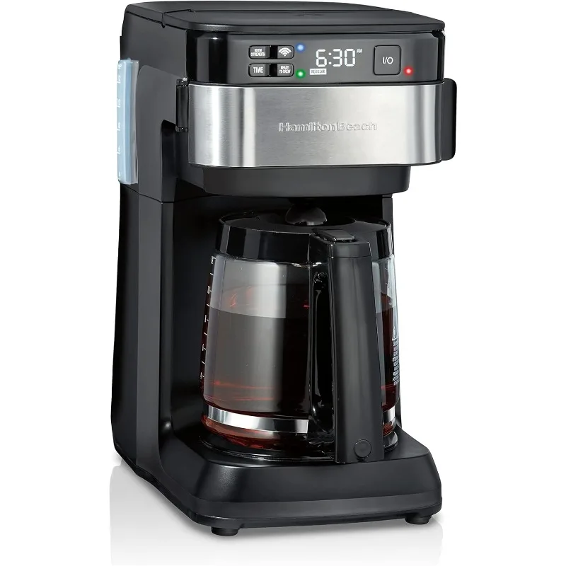 Programmable Coffee Maker,	Auto Shut-Off, 12 Cup Capacity, Black and Stainless Steel