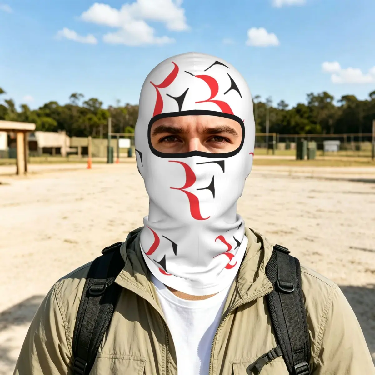 Roger Federer Breathable Thin Balaclava Full Face Mask Sun Protection Neck Gaiter For Motorcycle Fishing Outdoor