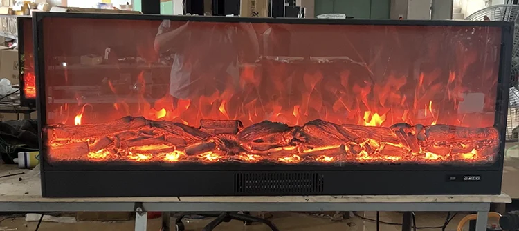 Description Picture 6 of itemLed Decor Multicoloured Flame Living Room Background Electric Fireplace 150*18*40cm
