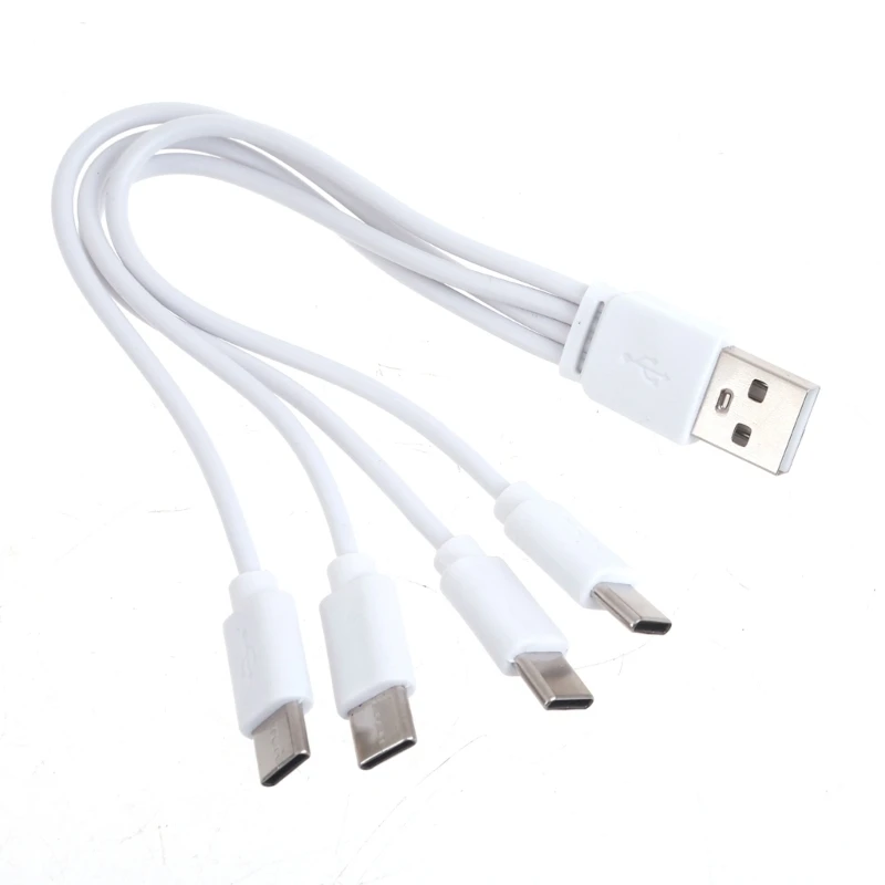 Charging Cable USB Splitter Cable Fast Charging Cord with 2/4 Type Male Port