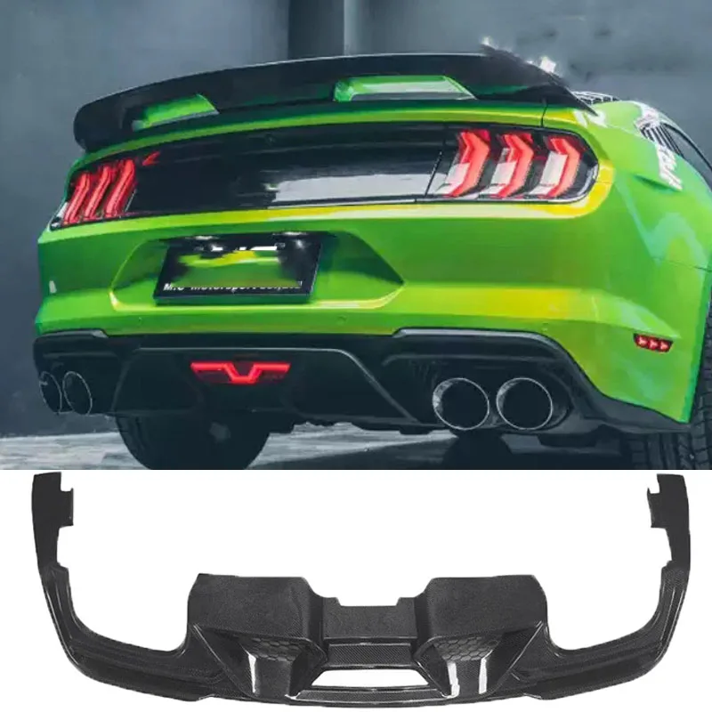 

Compatible with the carbon fiber rear lip, rear diffuser, and rear spoiler of the 2018 to 2020 Ford Mustang GT500