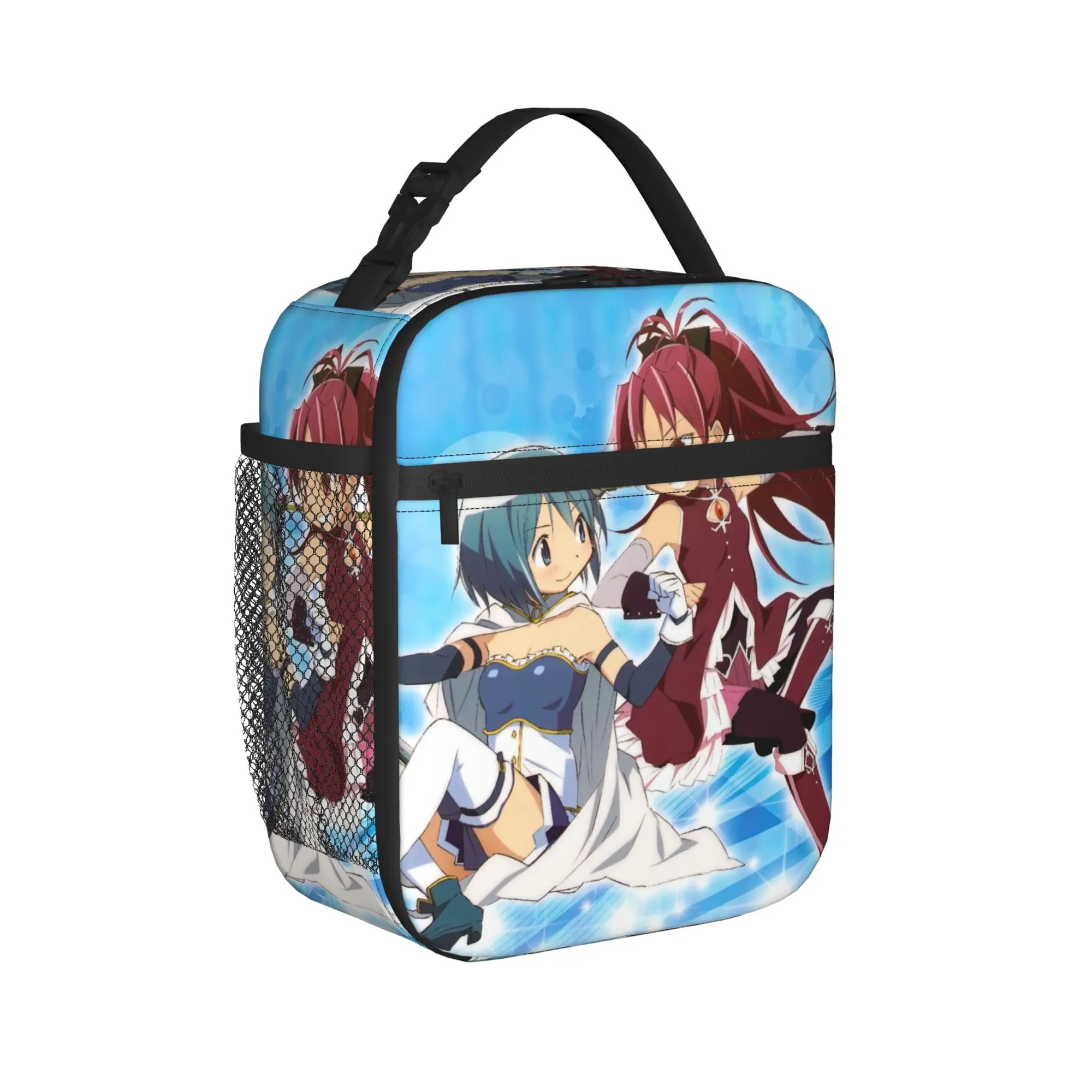 Puella Magi Madoka Magica Anime Thermal Insulated Lunch Bag  Portable Bento Box Thermal Cooler Food Box