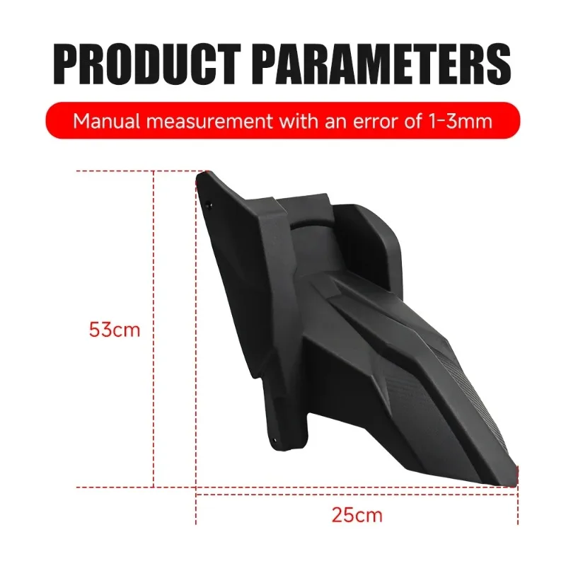 For X-ADV 750 2021-2026 Motorcycle Rear Fender Extender Protection Splash Guard Cover Plastic Accessories fiber texture 6