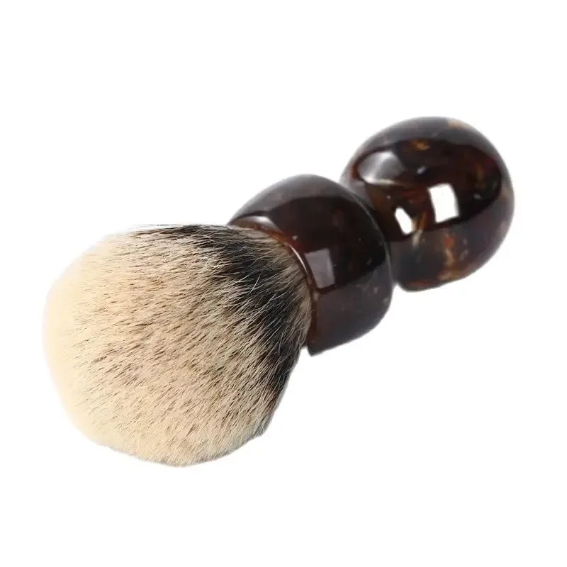 YAQI Caramel 26MM Two Band Badger Hair Men Wet Shaving Brush Shaving Brush For Men Shaving Foam Brush