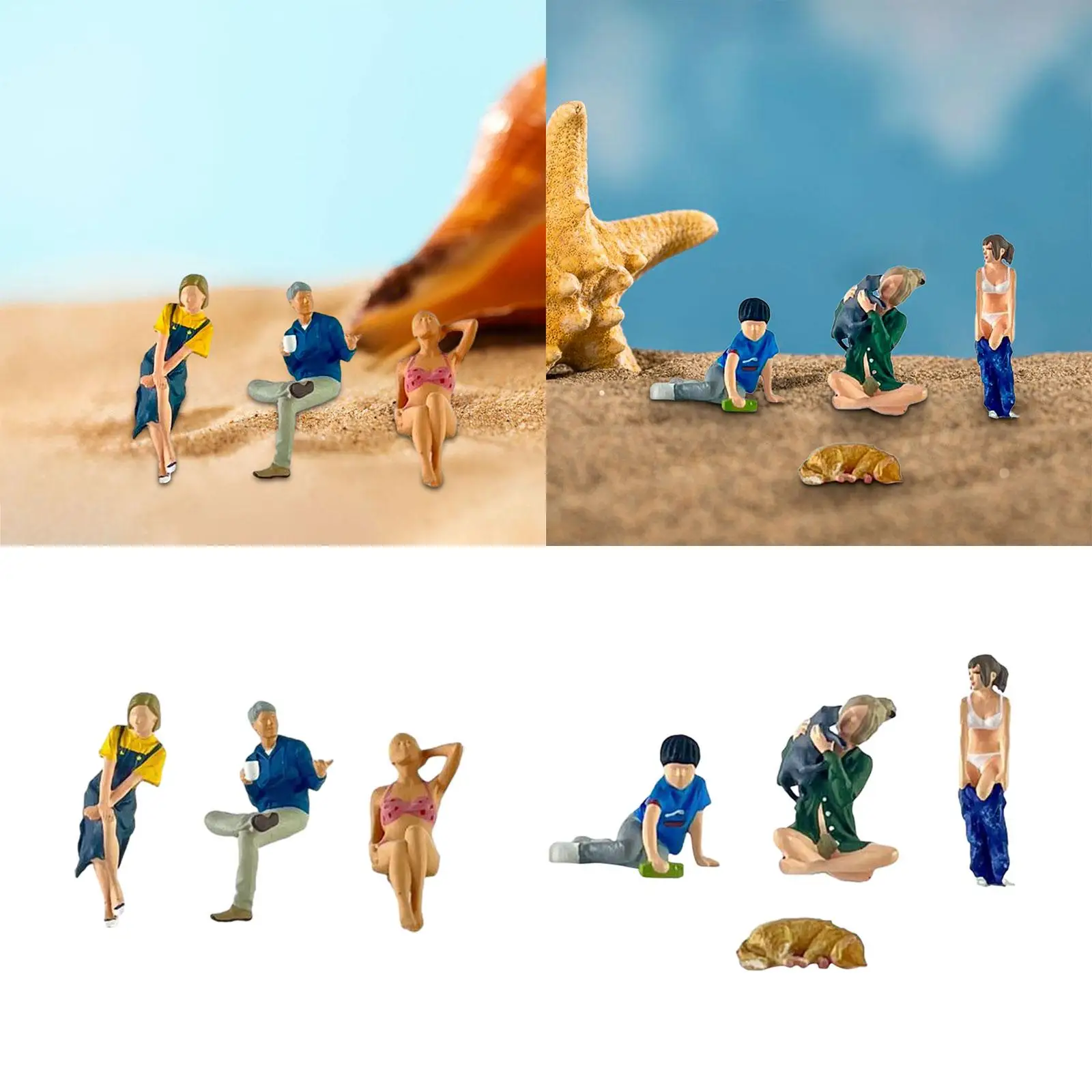 1/64 Schaal Diorama Figuur Handgeschilderde Model Building Kits Foto Props Karakter Beeldjes voor Kinderen Jongens Meisjes Volwassenen Geschenken