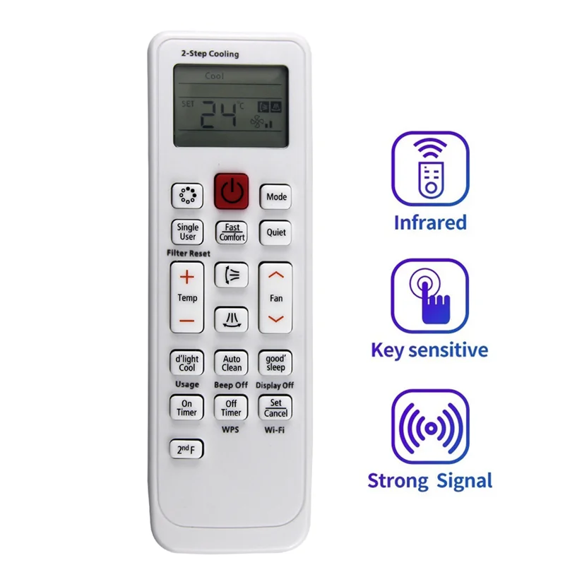 DB93-11489L A/C Remote Control Replace for Samsung Air Conditioner DB93-11489L Remote Control