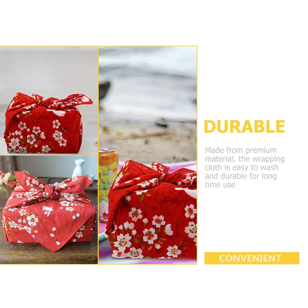 

Bento Wrap Japanese Present Wrapping Cloth Red Rabbit 50x50cm Lightweight Gift Fabric Decorative Style