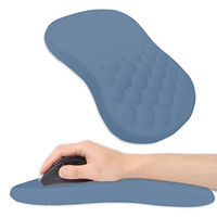 Wrist Rest Mouse Pad Blue Ergonomic Mouse Pad with Massage Design,Wrist Support Game Mousepad Large Desk Mat Office Accessories