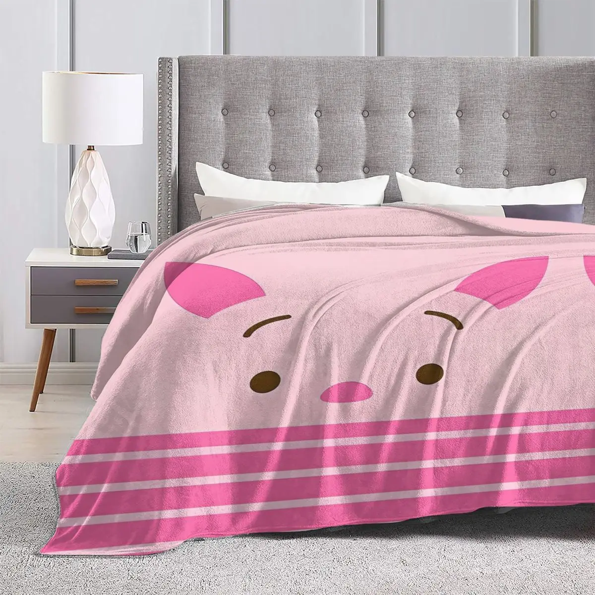 Winnie Bear De Poeh Cartoon Deken Warm Grafisch Pluche Beddengoed Gooit Voor Bank Reizen Kantoor Flanel Sprei Bed Cover