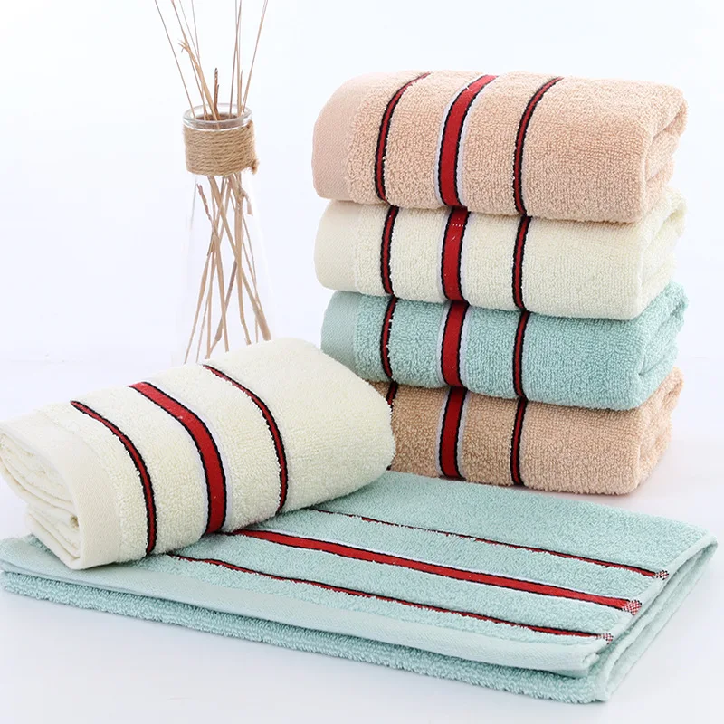 

Household absorbent soft thick towel cotton 32 strand long staple cotton towel stripe men and women's washable cotton towel