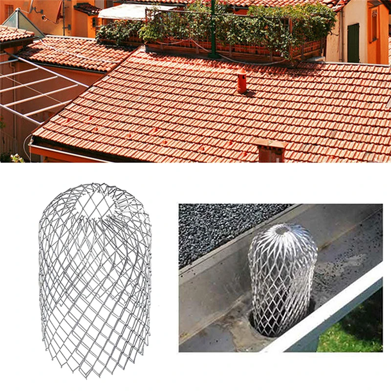 

4Pc/Set Roof Gutter Guard Filters Expand Aluminum Filter Strainer Stops Blockage Leaf Drains Debris Drain Net Cover