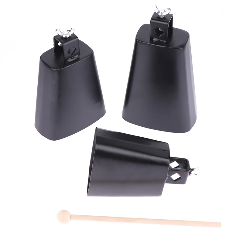 1Pcs Cowbell High Quality 4/5/6Inch Jazz Drum Cowbell Metal Steel Cattlebell Cow Bell Drums Percussion Instruments Accessories