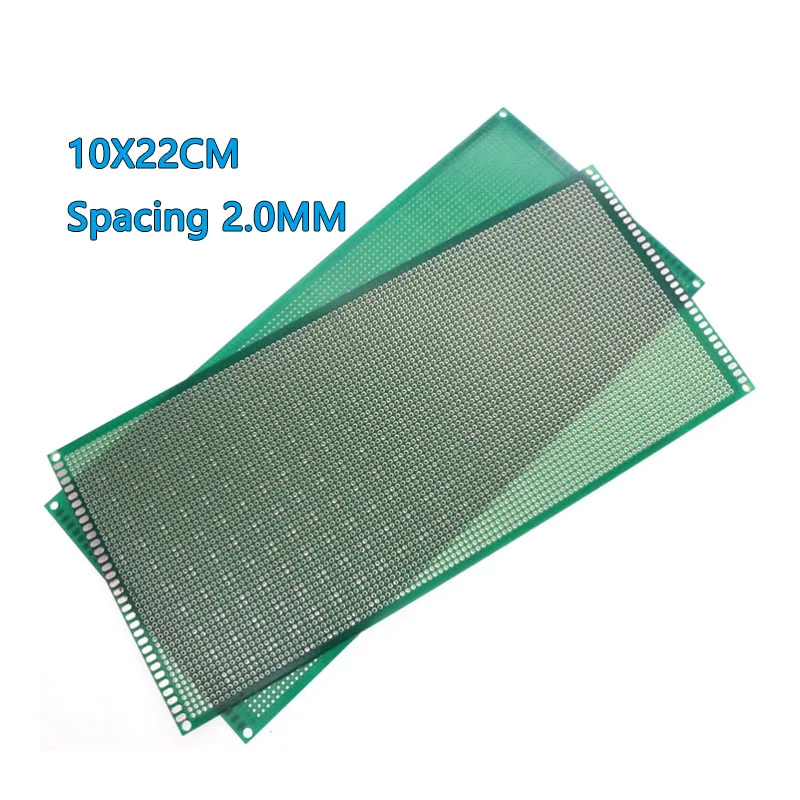 5 قطعة/الوحدة 10X22 سنتيمتر PCB النموذج مجلس الدائرة Protoboard تباعد 2.0 مللي متر العالمي مجلس 10*22 سنتيمتر