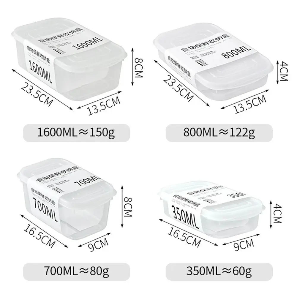 1Pcs Fooding Sorting Fridge Food Storage Crisper Fruit Vegetable Preservation Frozen Meat Frozen Storage Box