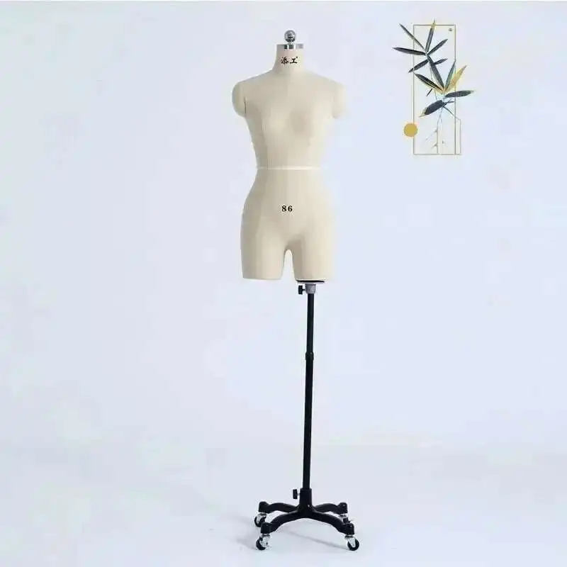 

Sewing Linen Cover Body Female Mannequins with Legs for Clothing Design Bust Tailor Mannequin Dress Display Stand Can Pin