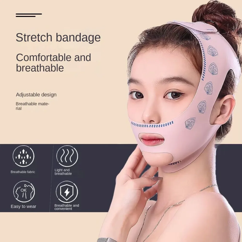 Sangle de levage réutilisable pour le visage, masque facial, ceinture anti-déformable, élasticité, nar, sculptant, amincissant