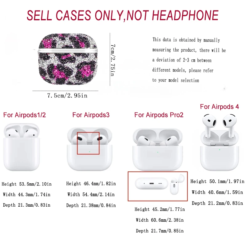 Irregular multi-color smudge splicing earphone case with stylish leather strap for Airpods 1 2 3 4 pro pro2