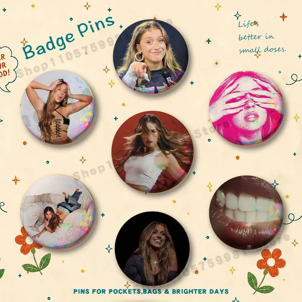 Funny T-Tate M-McRae Brooches for Bag Decor Jewelry Accessories Gift 25/32/44/58/75mm Round Cartoon Badges