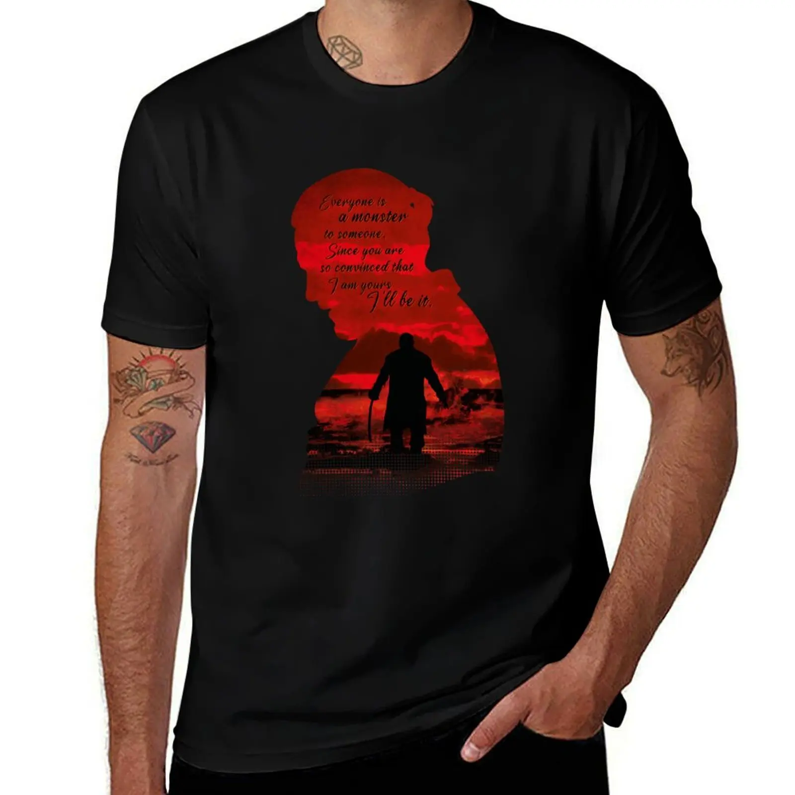 

Everyone is a monster T-Shirt luxury designer anime clothes anime t shirts t shirts men