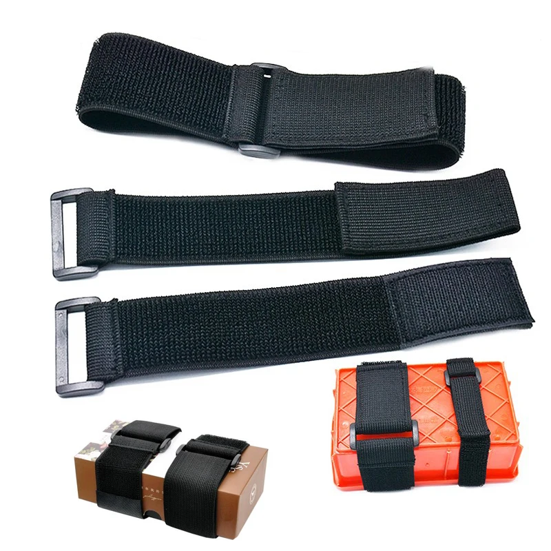Customizable Elastic Reverse Buckle Magic Nylon Elastic Band Hook Loop Cable Ties Straps Sticky Fastener Tape