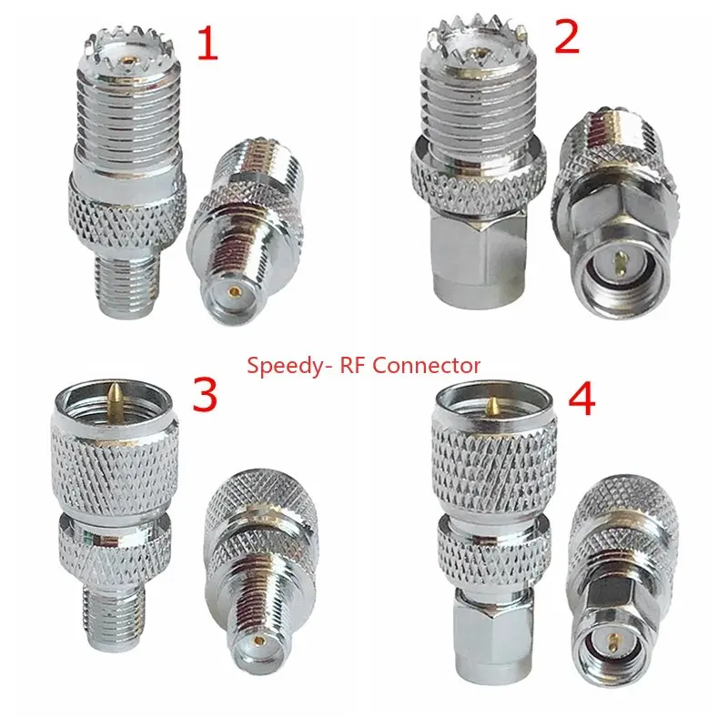 

Mini SL16 UHF SO239 PL259 To SMA Male Female Straight Connector Mini UHF SO-239 PL-259 To SMA RF Coaxial Converter New Brass