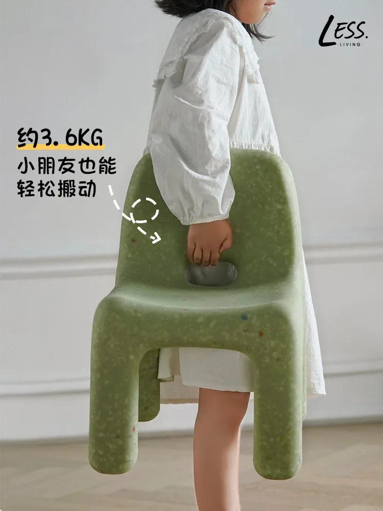 kids study table and chairs toddler table chair stool plastic  Kindergarten Baby Plastic Strong Durable Small Bench Furniture