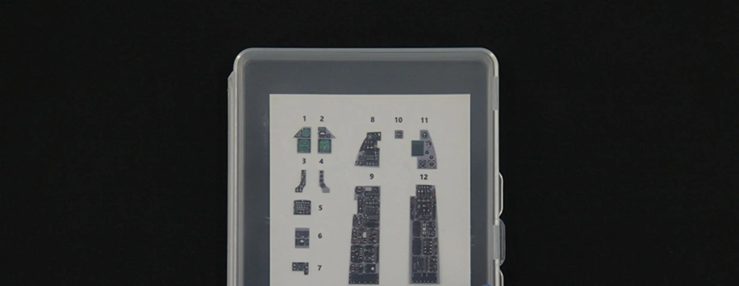 Lambo 3D Color Cockpit Instrument 32101 F-16CJ Fighter Retrofit 1/32 Proportional Adaptation to Tamiya