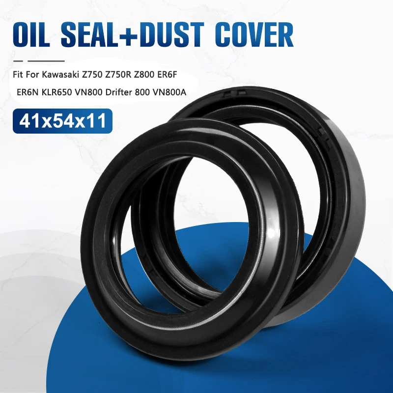 41 54 41*54*11 Motorcycle Front Fork Dust Seal Oil Seal For Kawasaki Z750 Z750R Z800 ER6F ER6N KLR650 VN800 Drifter 800 VN800A