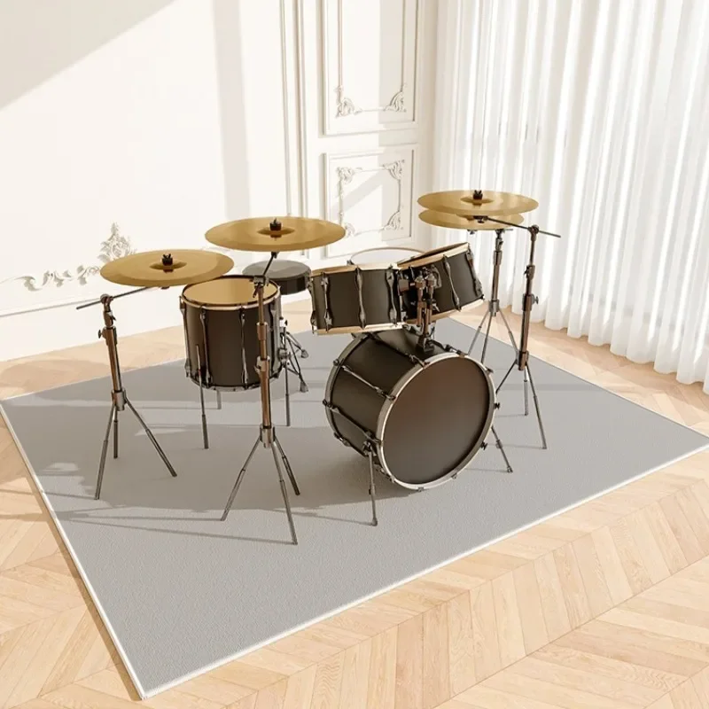 Simple Solid Piano Drum Carpet Thickened Shock Absorption Sound Insulation Non-slip Mat Light-luxury Living Room Bedroom Rug