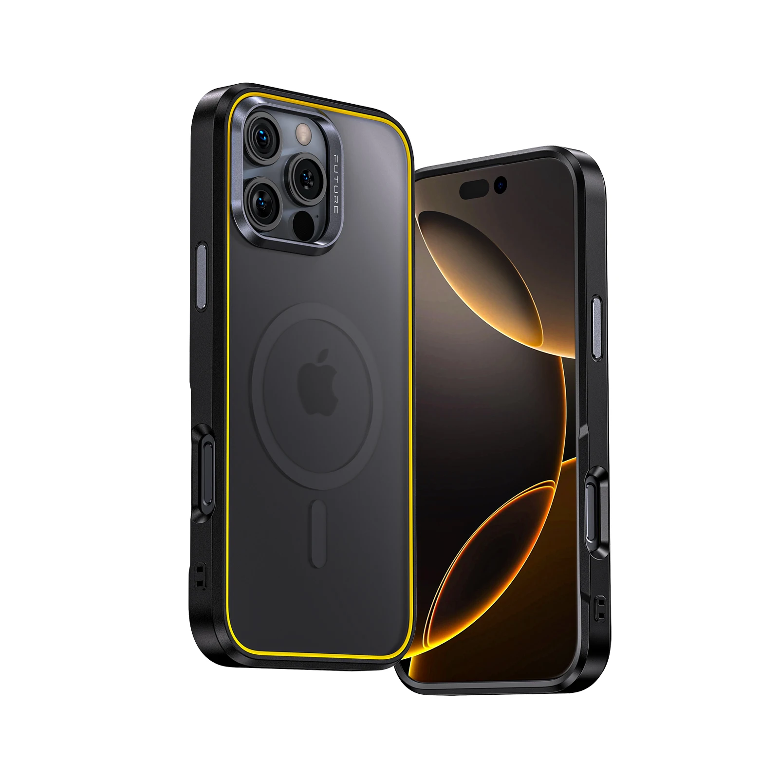 

AOHi The Future MagArmor Magnetic Phone Case with MagSafe Drop Protection Slim Magnetic Shockproof Phone Case for iPhone 16 Pro
