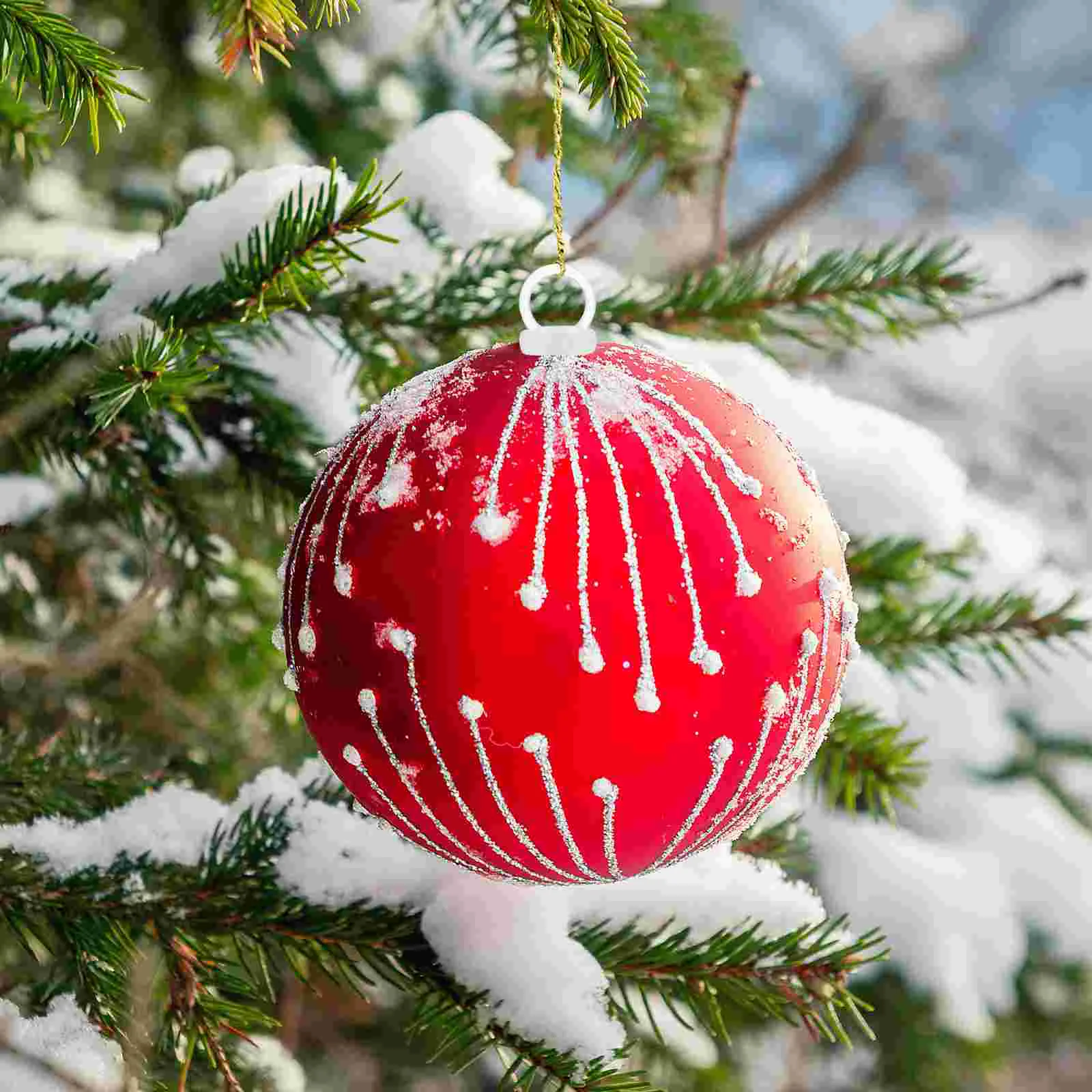 100 pçs tampa de bola de espuma ganchos de natal ornamentos requintados titular bolas tampas montagem pingentes de plástico árvore diy pendurado