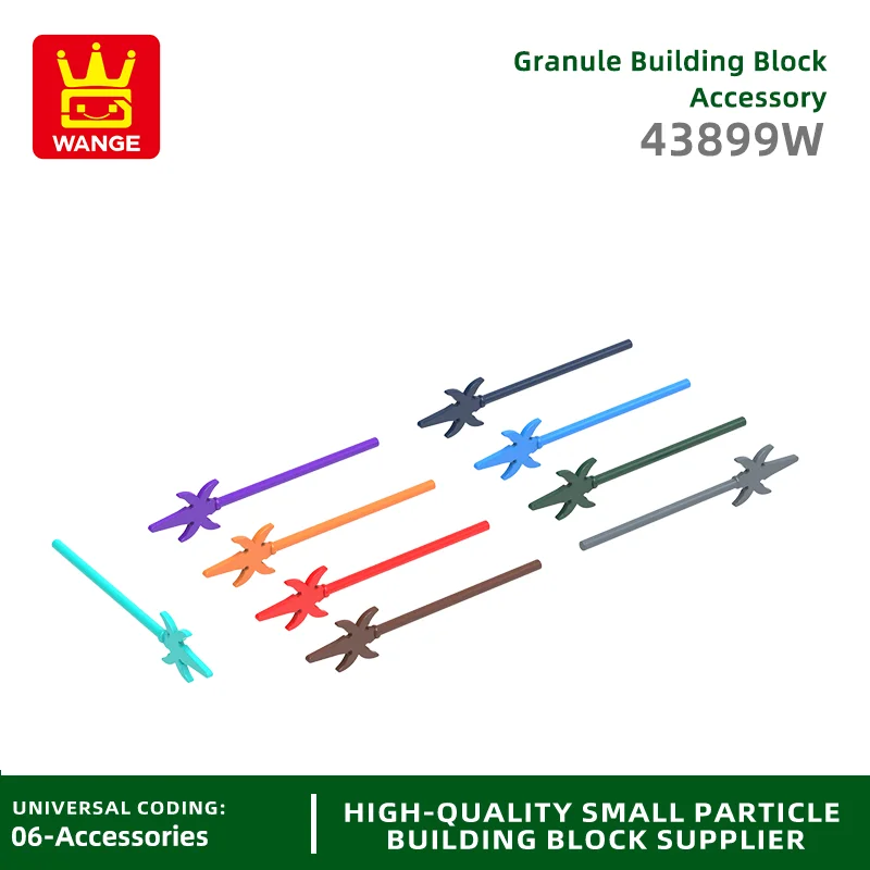 

20 Pcs/lot 43899W Spear Building Block Moc Color Weapon Accessories Compatible with Brick DIY Children's Toy Assembly Gift Box