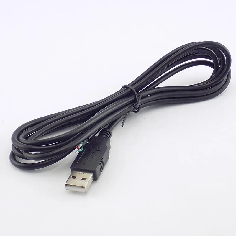 0.3/1/2M DIY Micro USB A Male 4 Pin Wire Data Cable Connector extension Cord Power Supply Adapter for USB fan Devices D5