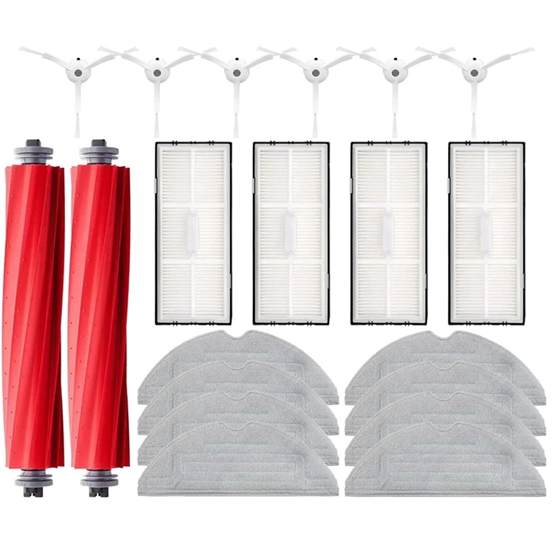Сменные принадлежности для робота-пылесоса Roborock S7 Maxv Ultra S7 Pro, швабра с Hepa-фильтром, пылесборник, вращающаяся щетка