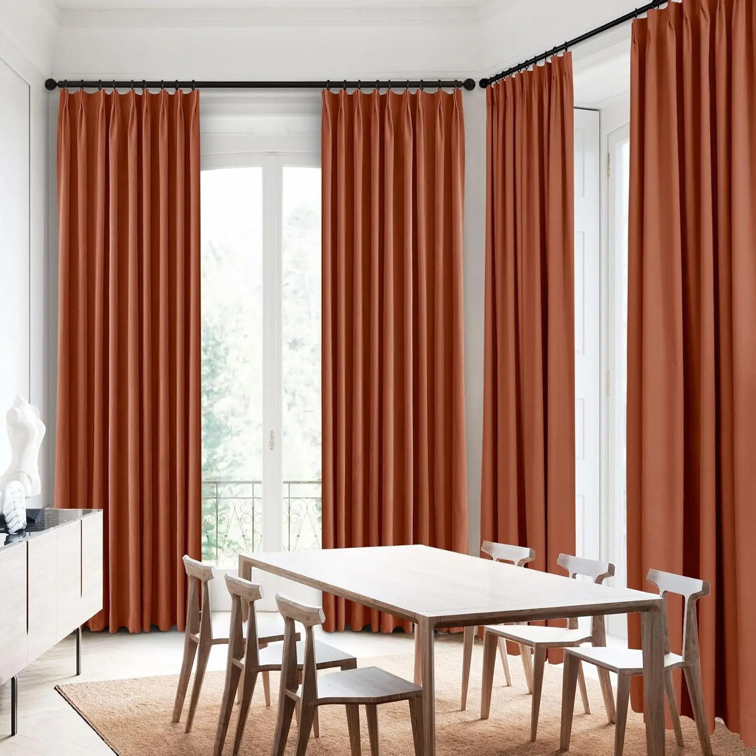 

100% Blackout Velvet Curtains for Bedroom Customize Size Curtains for Kitchen 310cm Extra High Living Room Window Curtains