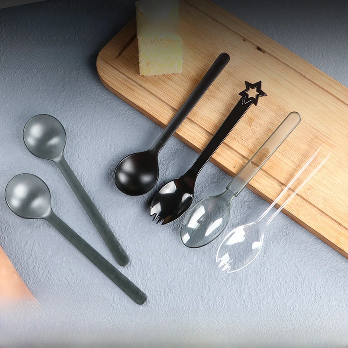 cucchiaio-in-plastica-monouso-per-sculture-artistiche-14cm-confezione-individuale-per-dessert-e-asporto-ideale-per-picnic-all'aperto-e-servizi-di-catering