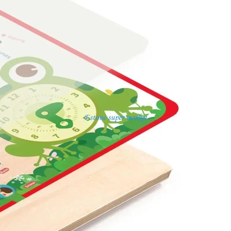 090b sobre tudo sobre o Toy Kids Toy Kids Early Learning Toy para crianças Aprender dia, semana, mês, temporada, clima